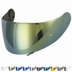 Everalo Visiere Casque Compatible avec Shoei GT Air - GT Air 2 - Neotec - Opticson - Cns 1 - Visière Ecran Pinlock Ready - Anti-Rayures (Or) (Everalo Italia, neuf)