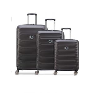 DELSEY PARIS Lot de 3 valises pour homme et femme | Trolleys de voyage 50 x 32 x 78 cm en polycarbonate robuste de qualité supérieure | Extensible et poignée télescopique | Série Meteor (Bagage24 FR, neuf)
