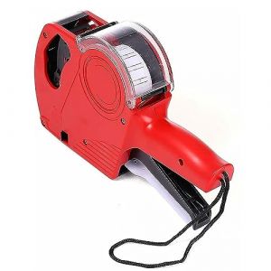 Pistolet D'étiquette de Prix Portatif à 8 Chiffres, étiqueteuse Portable, Pistolet D'étiquette de Prix avec Rouleau de Sortie dentelé, Machine de Tarification Manuelle supermarché (Blurte, neuf)