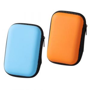 DOKRIN 2 étuis pour disque dur, étui pour disque dur externe, housse pour disque dur, étui portable avec compartiment intérieur, sac en filet, housse robuste et résistante aux chocs. (IOANA BEST CLOTHES, neuf)