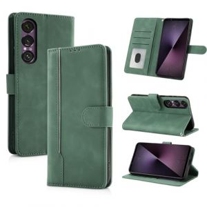 AsWant Coque pour Sony Xperia 1 VII [RFID Blocage] [Premium PU] [ Pochette de Portefeuille ] [Fentes pour Cartes] Etui &agrave; Sony Xperia 1 VII (Vert) (Xiaolintong Trading Company Ltd, neuf)