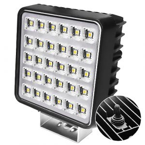 AnTom Phare de Travail LED 12V 24V 305W Carré Anti -interféron Lampe de travail étanche IP68 à haute luminosité für Voiture camions SUV, ATV, Lkw, offroad (Antom  EU, neuf)