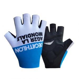 SGCIKER 2024 Pro Team AG2R Gants de vélo, Gants de vélo de Sport d'été Demi-Doigts pour Hommes avec Absorption des Chocs Gel (L) (SGCIKER Outdoor, neuf)