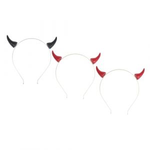 STOBAZA 3pi&egrave;ces Cornes De Diable Forme De Bandeau Pour Halloween Accessoires De D&eacute;guisement De Diable Pour F&ecirc;tes Et Cosplay (Vitong, neuf)
