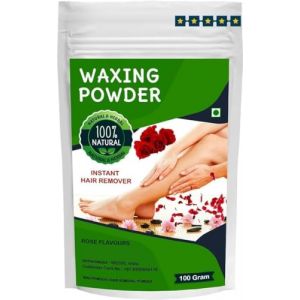 HERBAL MART Poudre de cire biologique pour épilation | Poudre d'épilation | Poudre d'épilation | Saveurs de fleur de jasmin pour épilation instantanée, zéro douleur, sans effets secondaires, tous (HERBAL_MART, neuf)