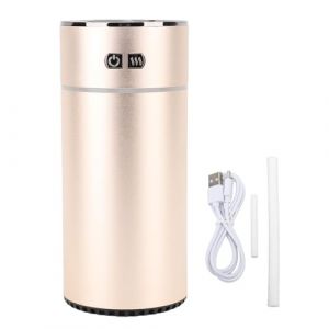 Aoveew Machine d'aromathérapie désodorisant et diffuseur de voiture intelligent portable pour huiles essentielles diffuseur de voiture sans eau à double pulvérisation (Golden) (Aojitech, neuf)