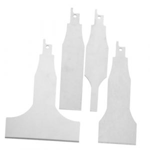 iplusmile Grattoir Ciment Au Sol Lames Inox Pour Scie Alternative Outil De Grattage Accessoires De Nettoyage 4 Pi&egrave;ces Emballage Carton Usage Chantier R&eacute;novation (Dawkinshall, neuf)