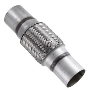 MOCNT Tuyau Flexible d'&eacute;chappement de Voiture 42mm X 100mm/200mm &Eacute;chappement Flex Tuyau Double Tresse Tuyau Flexible de R&eacute;paration Acier Inoxydable Tube D'&eacute;chappement Joint Flex (svipio, neuf)