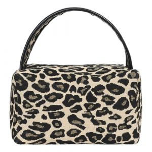 KEWUF Sac À Maquillage À Motif Léopard, Trousse De Voyage, Trousse Maquillage Femme, Petite Trousse Maquillage, Sac De Rangement À Motif Léopard, Sac De Toilette (20 * 13 * 13 cm) (VicFENG001, neuf)