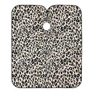 Motif Géométrique Animal Imprimé Léopard À L'Aquarelle Peignoir Coiffure Anti-Taches Cape De Coupe Accessoires Blouse Coiffeur Pour Barbiers Salon Barber 140X168Cm (guangzhouhongchenmaoyishanghanggerenduzi, neuf)