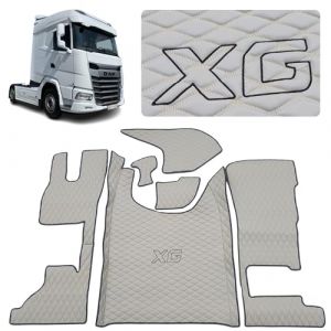 EVELTRUCK Tapis de sol pour camion compatibles avec les tapis de sol DAF XG 2022+ (tissu beige, fil (PAKRO-PL, neuf)