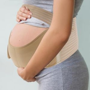 Fonyiunce Ceinture Grossesse Femme Enceinte, Maternité et Post Accouchement Bande De Ventre, Ceinture Femme Enceinte Réglable, Ceinture Maintien Avant Apres Grossesse(XL) (abricot) (Pal Global Merchants, neuf)