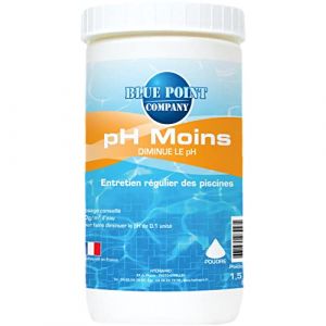 Ph Moins Piscine - Traitement Ph pour Piscine/Ph- Poudre en Seau de 1,5kg et 5kg - Permet de baisser Rapidement Le Ph de l'eau/Produit conditionné en France (1,5KG) (Js DistriWeb, neuf)