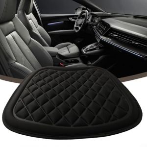 Coussin de siège de voiture ergonomique en mousse à mémoire de forme, design antidérapant pour une assise prolongée (noir) (Mirasty, neuf)