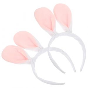 Didiseaon 2 Pièces bandeau d'oreille de lapin oreilles de souris bandeau noir animal de compagnie tamia filet à cheveux beaux bandeaux d'oreille de lapin bandeau de fête en tissu (Merkowski, neuf)