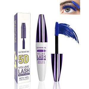 5D Mascara Volume et Longueur Bleu, Mascara Extension de Cils Effet Volume, Waterproof et Longue Tenue avec une D&eacute;finition Pr&eacute;cise, Sans Paquets, Not Blooming Eye Lashes Thick Curling pour Femmes-04# (Lestpola Ltd, neuf)