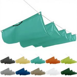 Protection solaire pergola - 1,8 x 4,5 m - Toit de terrasse - Avec cordes de montage - Pour toit de terrasse, jardin d'hiver, toit - Bleu ciel (LIFENGQIHANG, neuf)