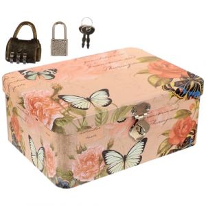 Ipetboom Coffret À Combinaison Petit Avec Cadenas Boîtes De Rangement Avec Couvercles Boîtes De Rangement Pour Armoires Clés Coffre À Clés Bacs De Rangement Lourds Pour (hikarish, neuf)
