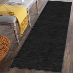 Tapis de Passage Couloir Antid&eacute;rapant et Lavable 90 x 120 cm Noir Tapis de Cuisine Tapis Couloir Long Absorbant Tapis d'entr&eacute;e Interieur Paillasson Tapis de Sol pour Passage Entree Chambre Buanderie (xuehonggang, neuf)