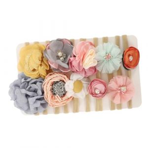 BESTonZON 10 Pièces Accessoires De Cheveux Pour Bébé Filles Bandeaux Pour Bébé Filles Floral Bandeau Fleur Fille Bandeau Nouveau-Né Bandeaux Pour Filles Fleur Casque Bébé Fleur Bandeaux (Mark teno, neuf)