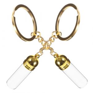 SHERCHPRY 2pi&egrave;ces Flacons De Parfum Vides Rechargeables Bouteilles Verre Avec Porte-cl&eacute;s Pendentif Bouteille Pour Sac Petite Fiole De Voyage (Dnna Huang, neuf)