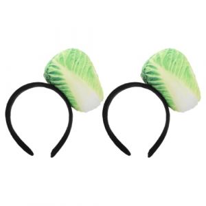 MAGICLULU Lot de 2 Serrage-t&ecirc;tes Peluche R&eacute;alistes Forme Chou Chinois, Confortables et Doux, Bandeaux Fantaisie 3d pour Femmes et Filles, pour F&ecirc;tes, Halloween et D&eacute;guisements, Accessoire (Rianley, neuf)