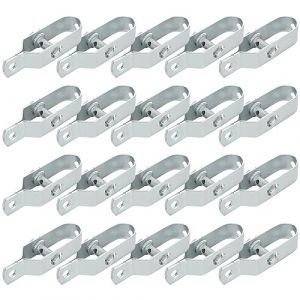 GOYADA 20 Pcs Tendeur de Clôture 100 mm, Tendeur Grillage en Acier Galvanisé, Tendeur de Fil pour Clôture, Jardin, Fil d'acier, Antenne, Corde à Linge (CAO LEI, neuf)