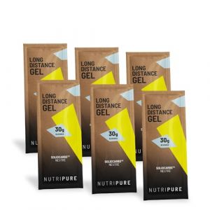 Nutripure | Gel Énergétique Longue Distance | Goût Neutre | Haute Tolérance Digestive | Sans Conservateurs | 30g de Glucides | Sport d’Endurance (Course, Trail, Vélo, Triathlon) (NUTRIPURE, neuf)