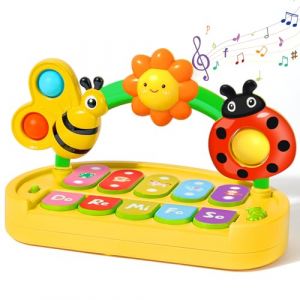 AOOTE Piano des Animaux, Piano Bebe, B&eacute;b&eacute; Jouet Piano Enfant, Jouet Interactif Musical et Lumineux avec Modes de Jeu Apprentissage et Musique, Jouets Musicaux pour Gar&ccedil;ons Filles (LucyJinFuLai, neuf)