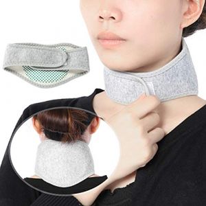Collier Cervical réglable - Soutien Cervical et Cervical - Soutien de la Nuque Contre Les douleurs cervicales - Chauffe-Nuque avec aimants en Tourmaline - Soutien Cervical réglable Auto-Chauffant (Gulaer, neuf)