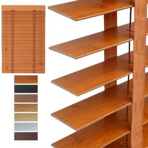 Store Bois IntéRieurs, Store Occultant 30cm 45cm 60cm 75cm 90cm 100cm 125cm 140cm 160cm Occultant Rideaux Preuve de l'eau(Walnut) (SMSHZ, neuf)