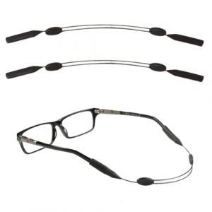 Cordons &agrave; Lunettes, 2 Pi&egrave;ces Retenue de Lunettes R&eacute;glables Cordon Sport pour Lunette Sangle de Lunettes Universelle Ceinture &agrave; lunettes, Support Sangle Porte-Lunettes de S&eacute;curit&eacute; Pour Femmes Hommes (Anilalowbility, neuf)