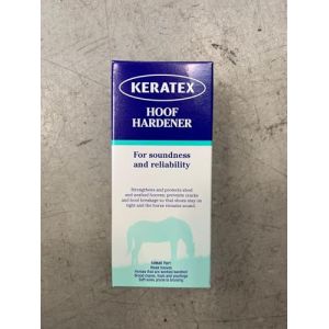 keratex Cheval coiffante 250 ml Renforce et protège hufe traité thermiquement Corne ou Cassants – Maintient le fer à cheval Lave-vaisselle (Bonheurs, neuf)