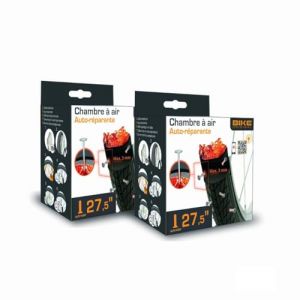 Bike Original - Lot de 2 Chambres à Air 27,5" Auto-réparantes - Valve Schrader - Gel Anti-crevaison pour Perforations < 3 mm (ADDONE SAS, neuf)