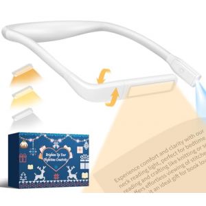 Liseuse Lampe de Lecture de Cou - Rechargeable Lampe Lecture au Lit, 3 Couleurs Liseuse LED Flexible Lampe Tour de Cou pour Livre Tricoter Couture Camping R&eacute;paration, Cadeau Femme Homme Lecteur Ado (DEEPRICE FISH EU STORE, neuf)