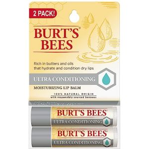 Burts Bees Ultra Conditioning Lip Balm Twin Pack For Unisex 2 x 0.15 oz Lip Balm (UKS INVESTMENTS, neuf)