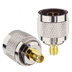Boobrie Adapateur N M&acirc;le SMA Femelle Connecteur Coaxial SMA Femelle &agrave; Type N M&acirc;le RF d'Antenne Coaxiale SMA vers Type N Connecteur de C&acirc;ble Coaxial Convertisseur pour Antennes Broadcast Radios WiFi (BOOBRIE, neuf)