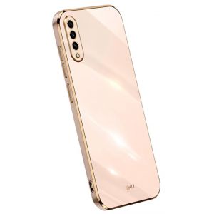 Topme Coque en Silicone pour Samsung Galaxy A50 / A50S / A30S (6.4" inches), [ Etui Housse de T&eacute;l&eacute;phone de Style Bord Dor&eacute;] - Rose (topme, neuf)