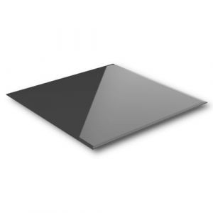 Euro Tische Plaque en Verre ESG 70x70 cm - Plaque de Protection Sol pour Po&ecirc;le &agrave; Bois et Plateau de Table, Verre S&eacute;curis&eacute; Tremp&eacute; 6 mm, Utilisation Polyvalente (Noir) (HOOZ Shop, neuf)