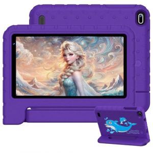 Biegedy Tablette pour Enfant 7 Pouces Android 14 Tablette Enfants avec 10GB+64GB(TF 1TB),Kids Tablette Tactile Octa-Core,Éducative Apps Pré-Installé,Contrôle Parental, WiFi 6, BT5.0,Cas EVA - Pourpre (GSD TECHNOLOGY SP. Z O.O, neuf)