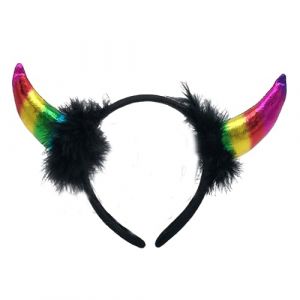 Watreketal Serre Tete,Bandeau à cornes d'Halloween, cerceau à cornes, déguisement, accessoires photo, accessoire pour cheveux pour Halloween, décoration de Noël (Xuanlang Trading, neuf)