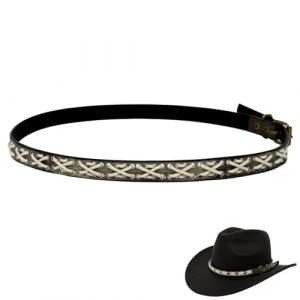 nemokamai Bandeaux de chapeau de cowboy pour femmes et hommes, chapeaux de cowgirl chapeaux occidentaux, chapeaux de paille, chapeaux vintage (LXZSSGO, neuf)