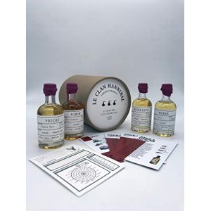 Coffret Whisky Japonais - (4 x 5 CL) Whisky du Japon Nikka Coffey Malt, Yoichi Single Malt, Kirin Fuji Sanroku et Nikka From The Barrel (Le Clan Hannibal, neuf)