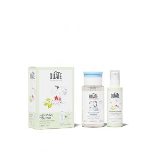 OUATE - Coffret D&eacute;couverte Soin Visage BIO - Mes soins d'amour - 7-8 Ans - 1 Soin Hydratant 50 ml + 1 Nettoyant Visage 150 ml - Formules Vegan - Made in France (OUATE, neuf)