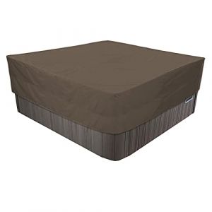 Housse De Protection Carrée Imperméable En Tissu Oxford 420D Pour Spa Extérieur,Bache Pour Bain À Remous Carrée De Jardin, Imperméable, Anti-poussière Et Résistante Aux UV-Coffee Café||218x218x50cm (shangmaodian(Livraison rapide en 7 à 14 jours), neuf)