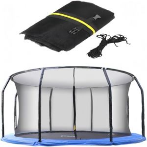 Generisch Filet de sécurité pour trampoline 244 305 366 427 cm - Filet de rechange Tampolin intérieur avec fermeture éclair et boucles - Filet de protection pour trampoline de jardin - Pour barres 6/8 (TJITGY Direct, neuf)