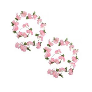 HUVZOR 2 pièces Guirlandes de Fleurs de Cerisier Artificielles, Guirlande Fleurs Artificielles 2,3 Mètres 18 Têtes Fleurs Guirlande Fleurs Artificielles pour Maison Jardin Fêtes Mariage(Rose foncé) (Volumetech OU, neuf)