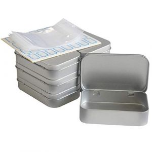DARUITE 6 PCS Boîtes Metal Petite Boîte Rangement Malle de Rangement Metal Boite Metallique, Boite Metal Portable Rectangulaire, Boîtes avec Couvercle en Métal (DFT TECHNOLOGY CO, neuf)