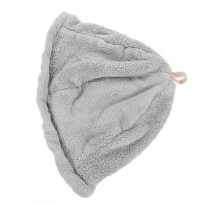 VICASKY Chapeau de pêcheur en feutre - Chapeau de bain - Bonnet de douche - Chapeau de sauna pour femme - Chapeau de sauna - Chapeau de sauna - Chapeau de surf - Compartiments gris (Belicious Helper, neuf)