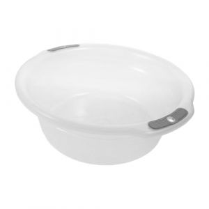 LRXIYODE Bassine Bain Plastique Transparent avec Poign&eacute;es Ergonomiques Bac &agrave; Laver Multi-usages pour Trempage des Lavage des Mains et Lessive Grand Mod&egrave;le Portable (XPWU, neuf)